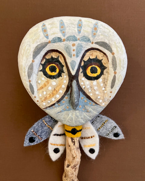 OWL MASK 21  by artist Ulla Anobile