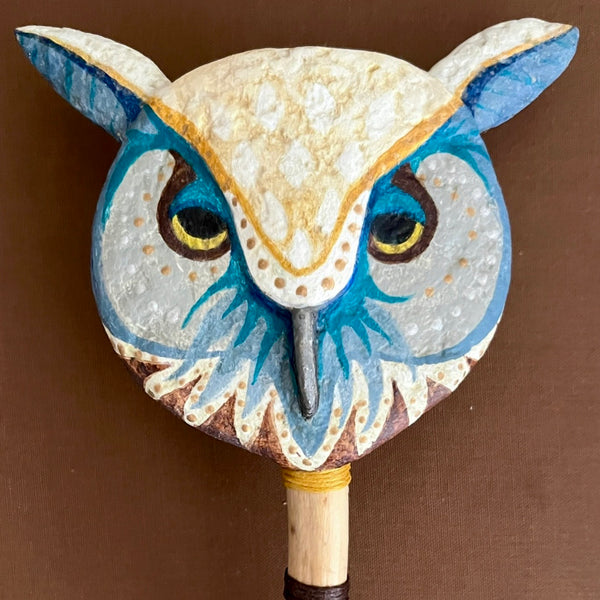 OWL MASK 22  by artist Ulla Anobile