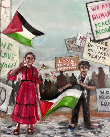 16 LA BANDERA (The Flag) by artist Athanasia Nancy Koutsouflakis