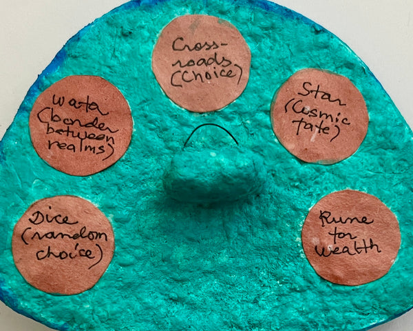79 LOS 5 FIERROS (The 5 Coins) by artist Ulla Anobile