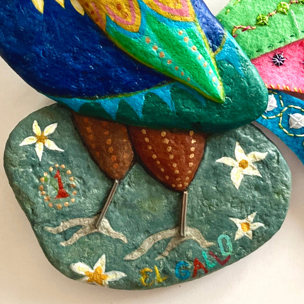 1 EL GALLO (The Rooster) / Old Hippie Rooster by artist Ulla Anobile