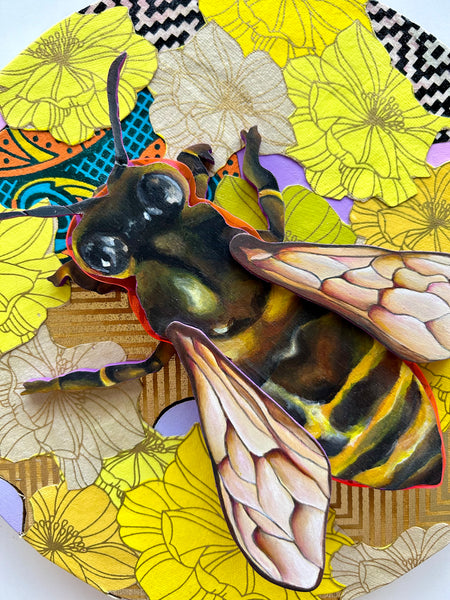 ALONG WITH THE BEE WENT SHE by artist Sarah Polzin