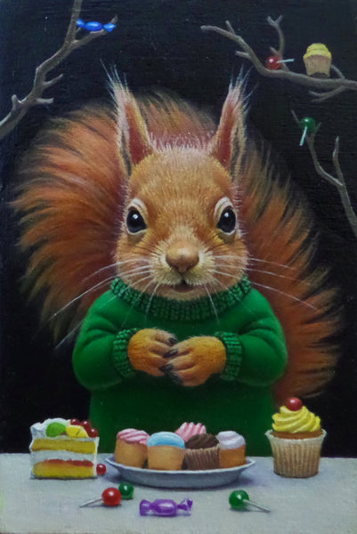 SQUIRREL’S SWEET HOME by artist Olga Ponomarenko