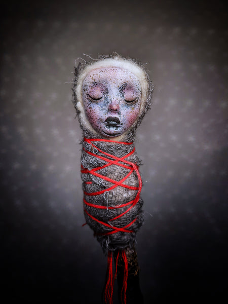 MEDEA OR THE ALCHEMY OF A BURNING HEART by artist Ioanna Tsouka of Anima ex Manus Art Dolls