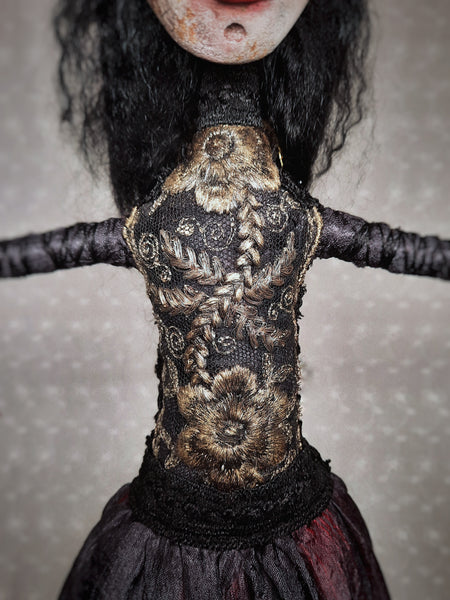 MEDEA OR THE ALCHEMY OF A BURNING HEART by artist Ioanna Tsouka of Anima ex Manus Art Dolls