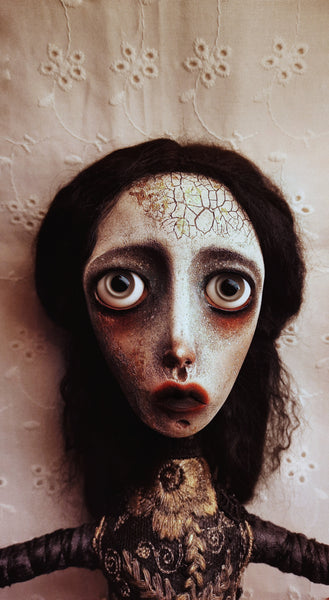 MEDEA OR THE ALCHEMY OF A BURNING HEART by artist Ioanna Tsouka of Anima ex Manus Art Dolls