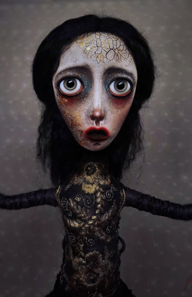 MEDEA OR THE ALCHEMY OF A BURNING HEART by artist Ioanna Tsouka of Anima ex Manus Art Dolls