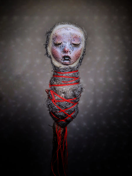 MEDEA OR THE ALCHEMY OF A BURNING HEART by artist Ioanna Tsouka of Anima ex Manus Art Dolls