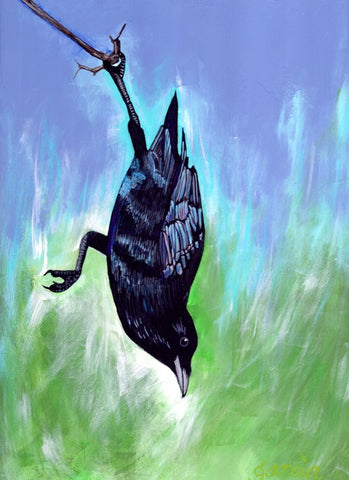 20 EL PAJARO (The Bird, Just Hanging Around) by artist Rosie Garcia