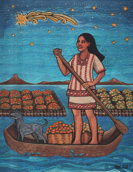 48 LA CHALUPA (The Canoe) / La Esperanza by artist Pamela Enríquez-Courts