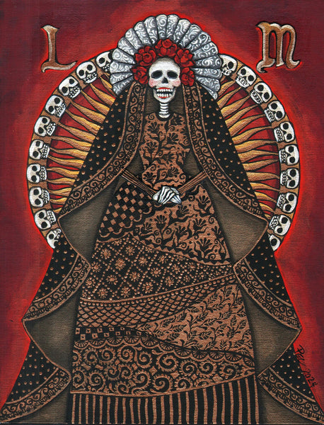 14 LA MUERTE (Death) by artist Pamela Enriquez-Courts