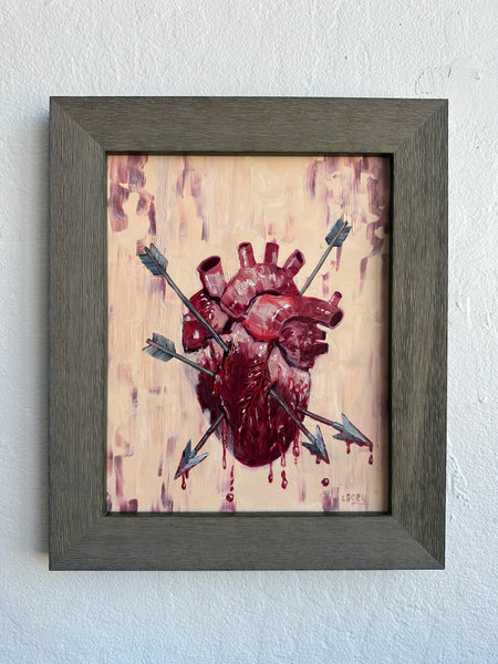 27 EL CORAZON (The Heart) / The Wounded Heart by artist Lacey Bryant