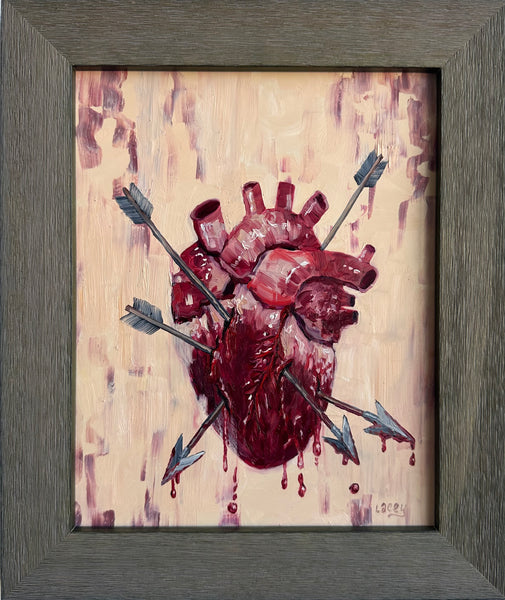 27 EL CORAZON (The Heart) / The Wounded Heart by artist Lacey Bryant