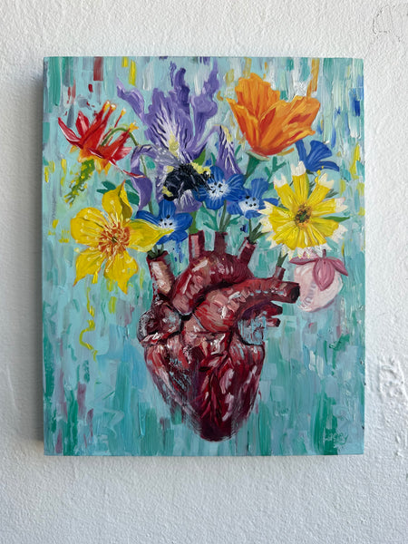 27 EL CORAZON (The Heart) / The Blossoming Heart by artist Lacey Bryant