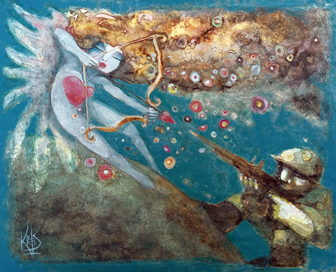 LOVE NOT WAR by artist Patricia Krebs