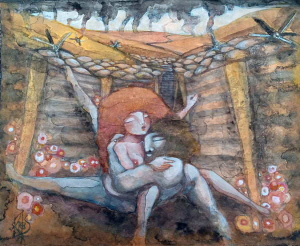 LOVE TRENCHES by artist Patricia Krebs