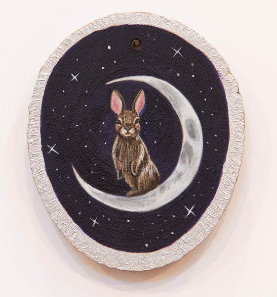 MOON RABBIT 2 ornament by artist Michelle Waters