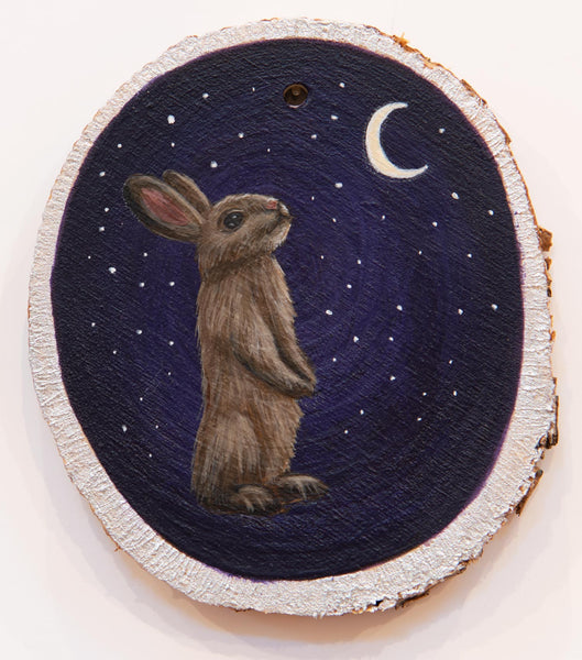 MOON RABBIT 1 ornament by artist Michelle Waters