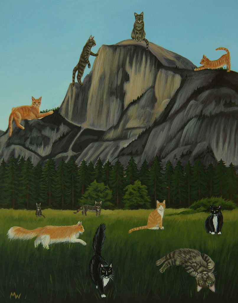WHEN GIANT CATS INVADED YOSEMITE by artist Michelle Waters