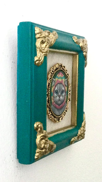 MON BIJOU painting/brooch by artist Olga Ponomarenko