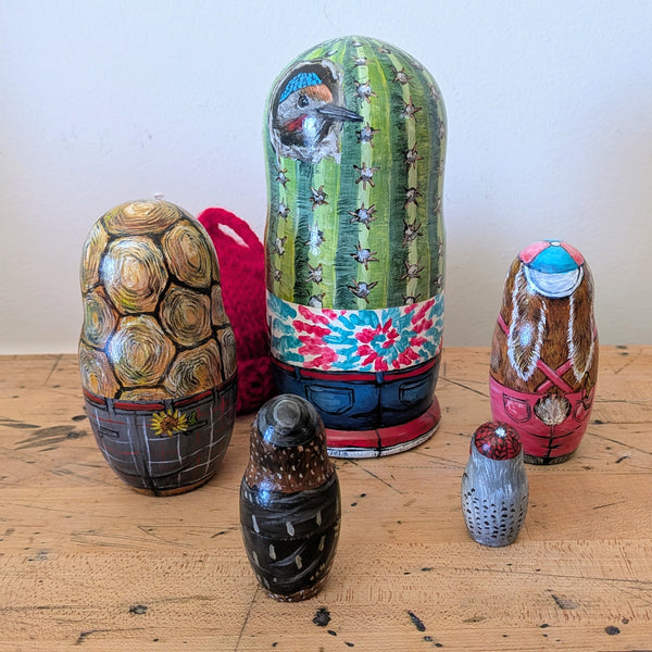 NESTING DESERT DOLLS by artist Diana Hartman