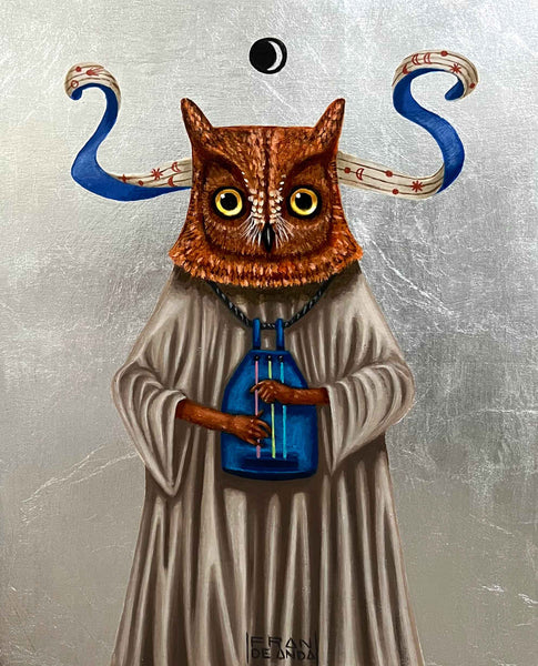 Lunar Sonata: Opus Waxing Crescent by artist Fran De Anda