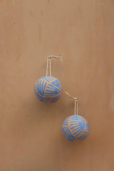 ESFERAS DE LA BAJA (Ornaments from Baja) - Desert Blue Sky Series by Socrates Medina of Perro y Arena