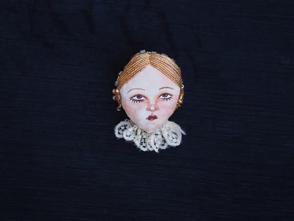 PETITE FILLE brooch by artist Charlotte Sigurdson