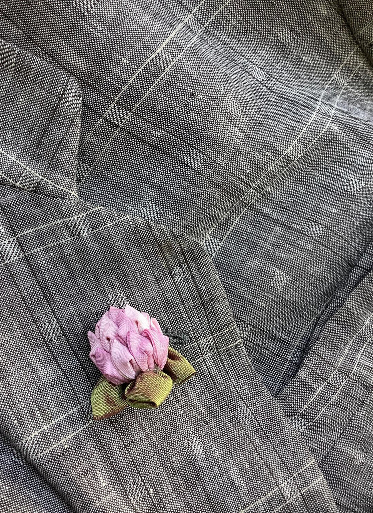 PURPLE CLOVER LAPEL PIN by Helen Reich