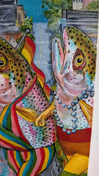 RAINBOW TROUT by artist Diana Hartman