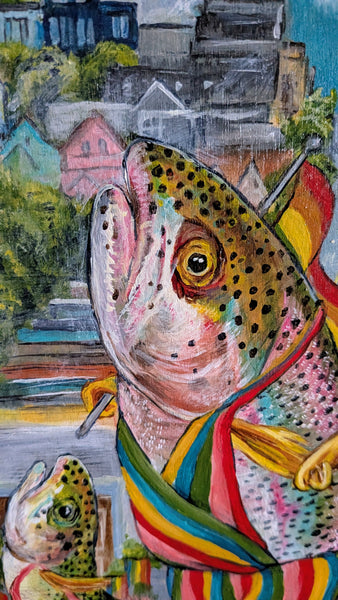 RAINBOW TROUT by artist Diana Hartman