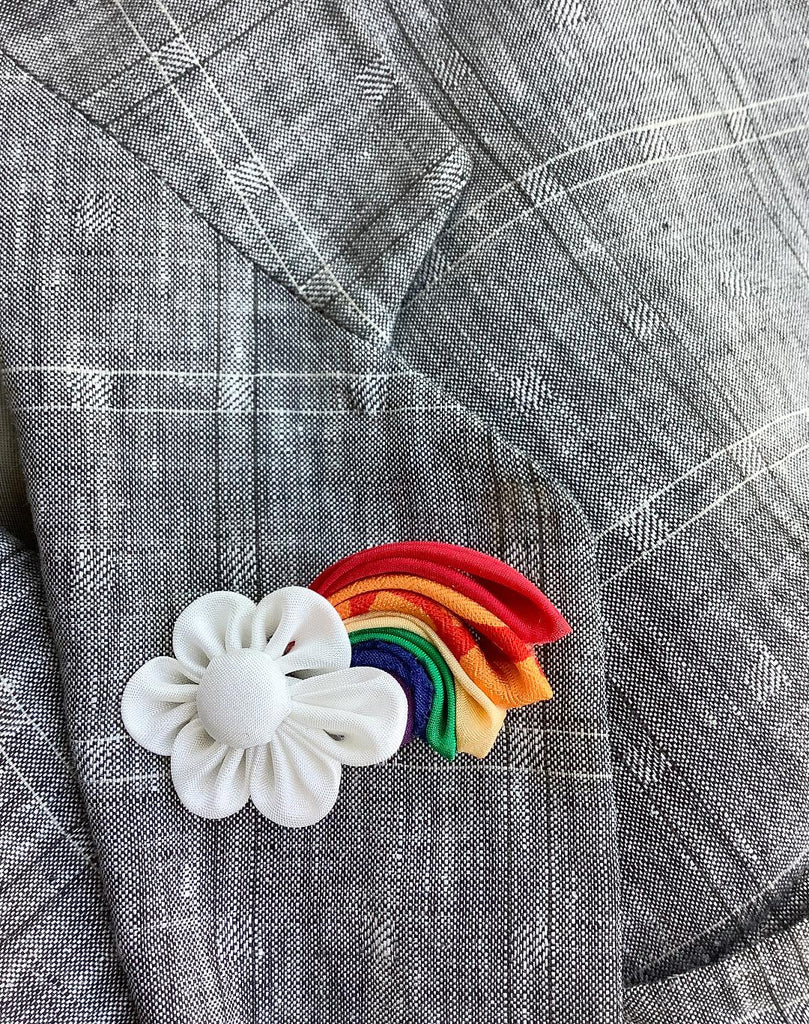 RAINBOW LAPEL PIN by Helen Reich