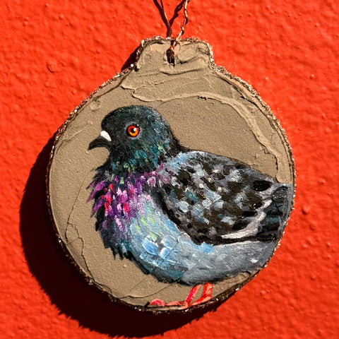 RUFFLED FEATHERS ornament by artist Eden Folwell