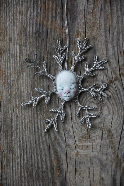 Snowflake 1 (ornament) by artist Gioconda Pieracci of Pupillae Art Dolls