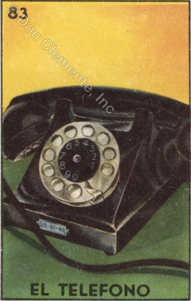 83 EL TELEFONO (The Telefono) by artist Ivonne Garcia