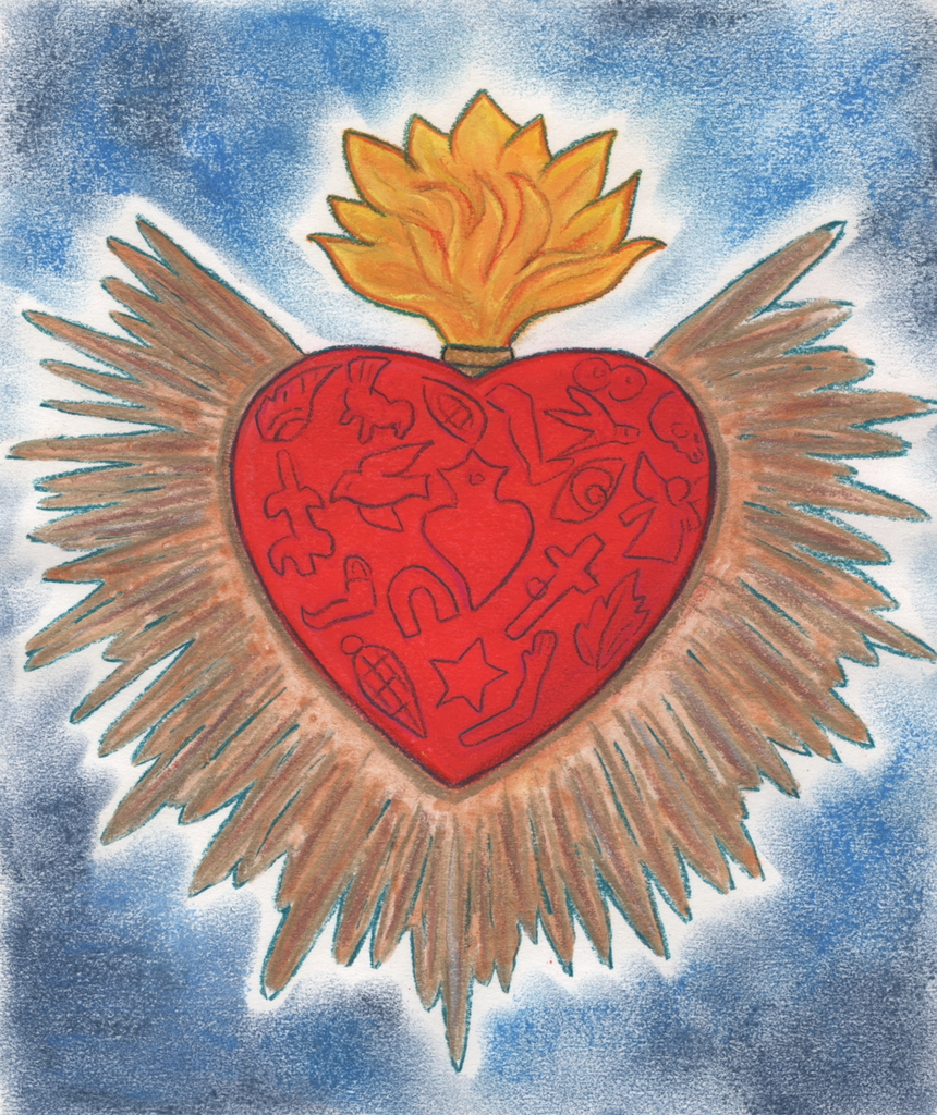 27 EL CORAZÓN (The Heart) by artist Emily Gonzáles