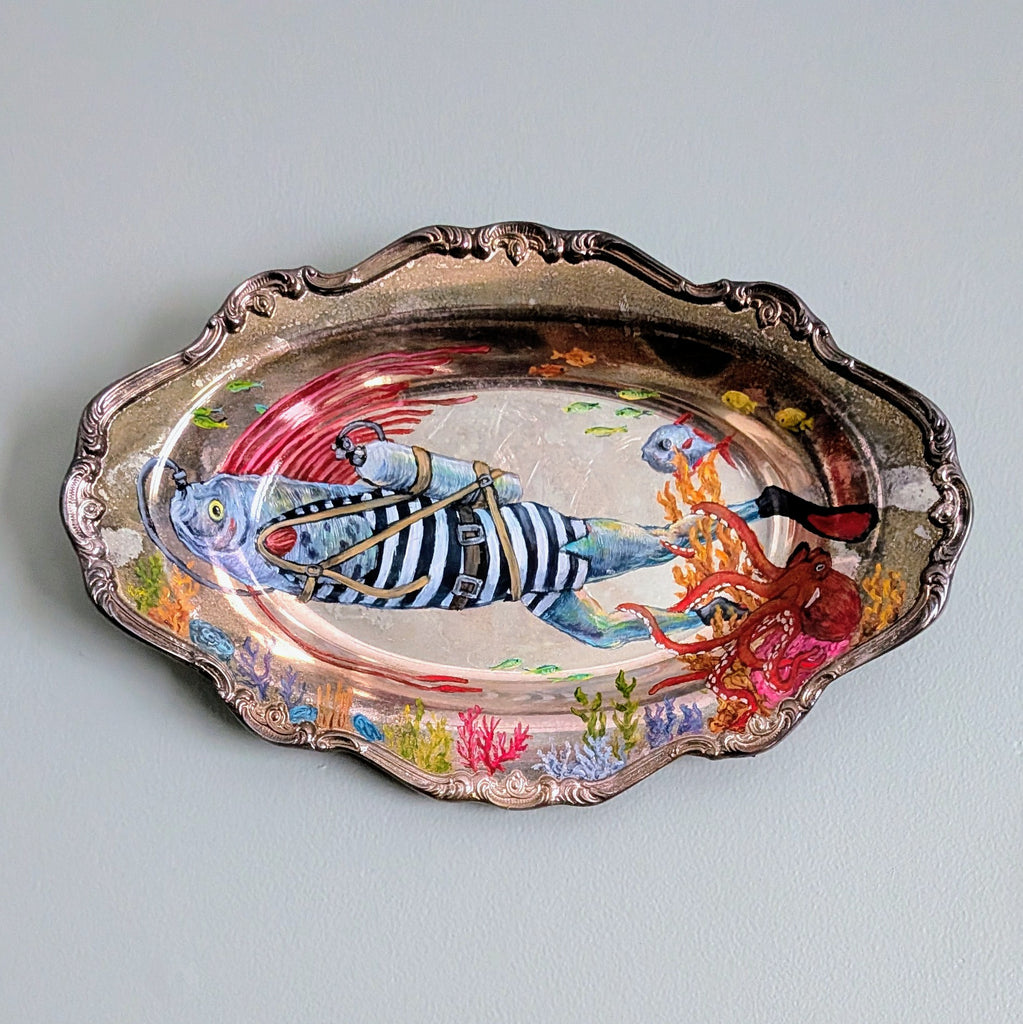 SCUBA OARFISH by artist Diana Hartman