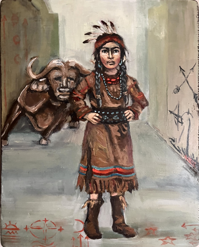 38 EL APACHE (The Apache) by artist Athanasia Nancy Koutsouflakis