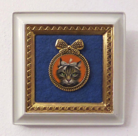 MAD MADELINE painting/brooch by artist Olga Ponomarenko