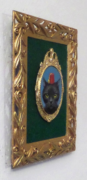 KEDI PASHA painting/brooch by artist Olga Ponomarenko