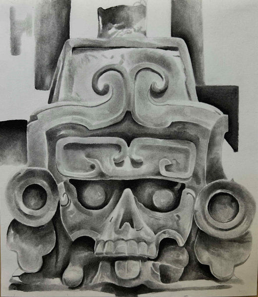 AZTEC STATUE STUDY by artist Ben Robertson