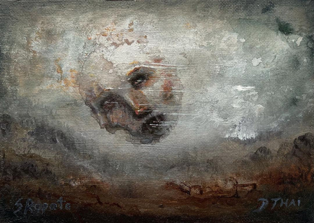 BEYONDER, THE EYE OF THE CREATOR by artists Sophia Rapata & Patrick Thai (painting)