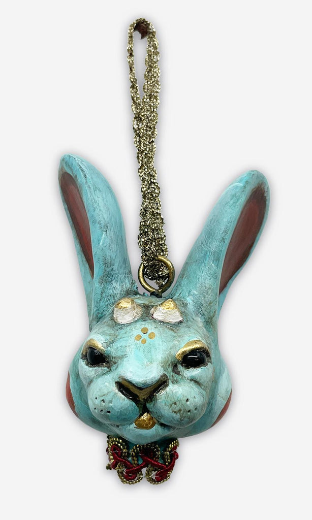 BLUE JACKALOPE ornament by artist Carisa Swenson