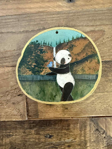 BLUE BIRD SONG ornament by artist Malathip