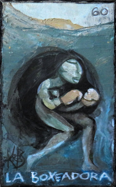 104 LOS BOXEADORES (The Boxers/La Boxeadora) by artist Patricia Krebs