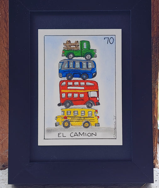 70 EL CAMION (The Bus) by artist Carla San Martín