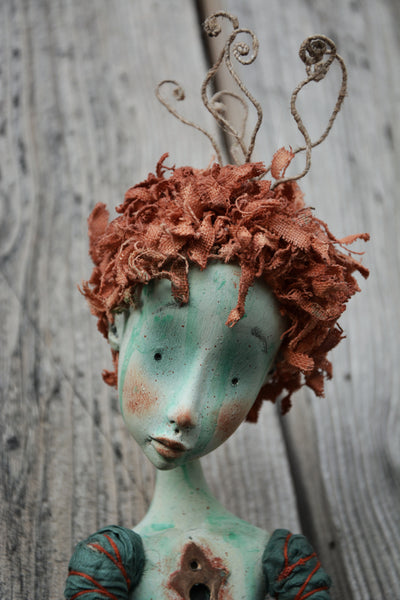 CALENDULA, KEEPER OF THE SCENT by featured artist Gioconda Pieracci of Pupillae Art Dolls