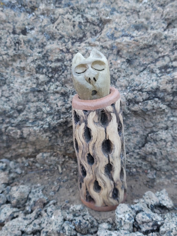 CAT DREAM JAR by artist Mark Cantrell of Wood Creatures NM