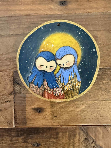 CELEBRATING HARVEST MOON ornament by artist Malathip