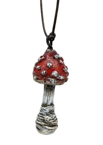 RED SHROOM ORNAMENT by artist Carisa Swenson